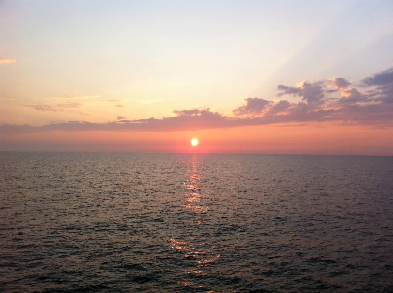 日本海の夕日